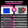EU US STOCK 3.2V 360Ah LiFePO4 Battery 10000+ Cycles Brand New for Camping RV Boats Yacht Golf Carts Forklift Solar Cells NO TAX 4