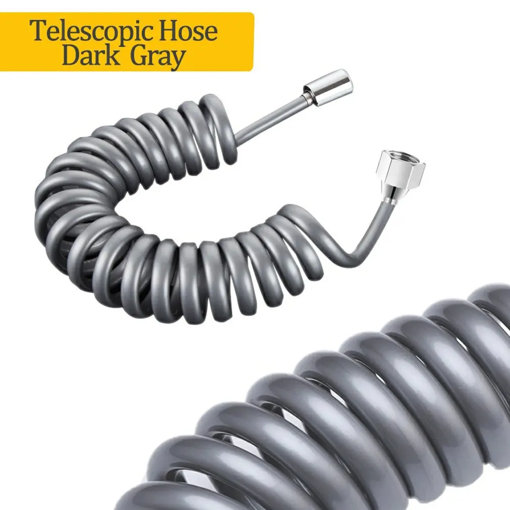 Plastic Water Toilet Bidet Sprayer Flexible Spring Shower head Hose tube Telephone Line soft Hoses bathroom Accessories Shower Hose Plumbing Hose Water Pipe Plumbing Supply Hose PVC Plastic Hoses Bidet Accessories