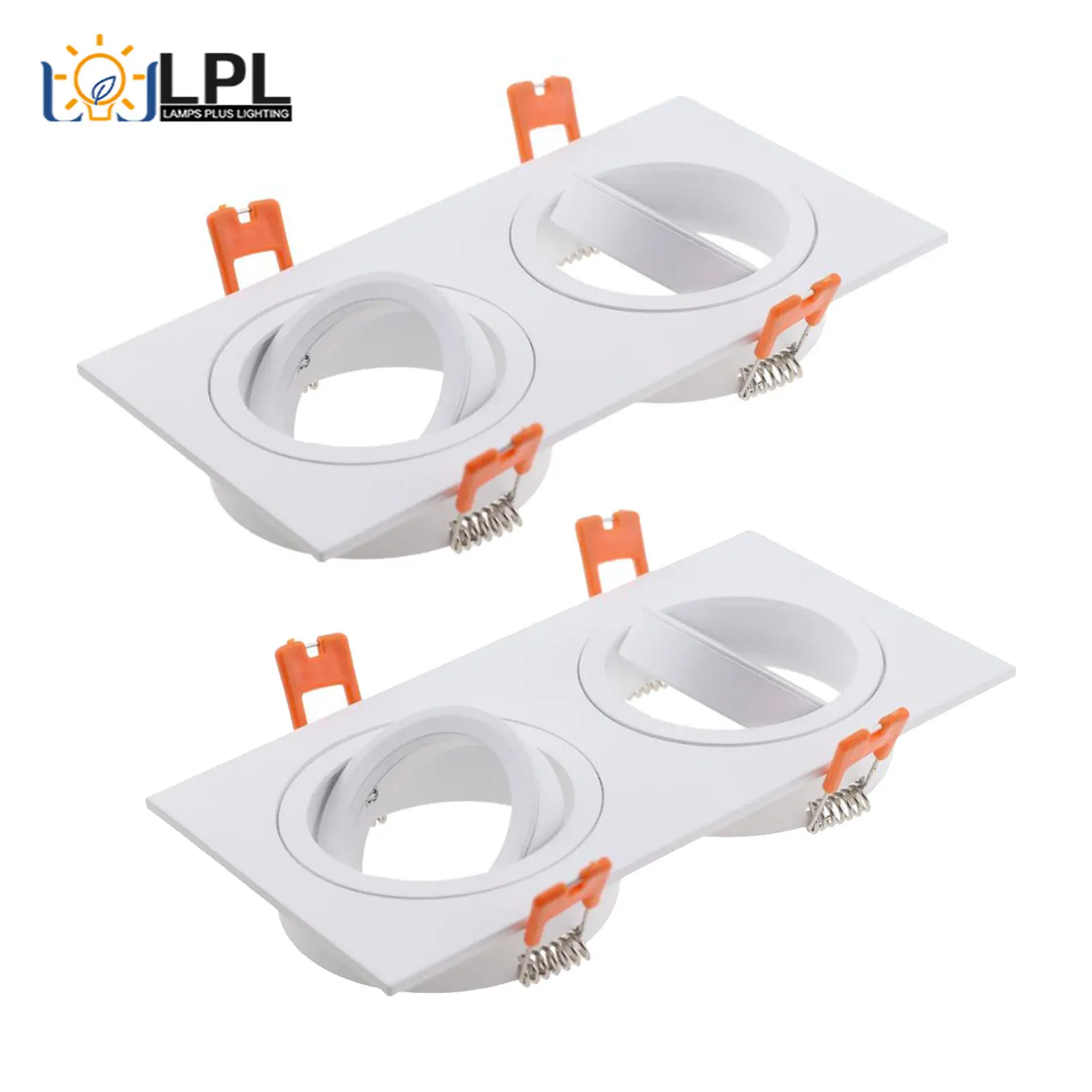 

Recessed Square LED Bulb Socket Base GU10 MR16 Fitting Fixture Frame Spot Light Bracket for Home Illumination