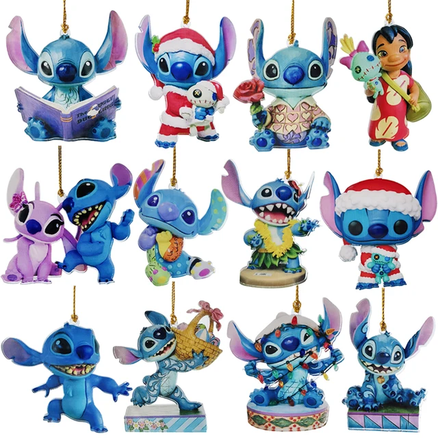 Disney Lilo & Stitch Christmas Xmas Tree Decorations Anime Hanging Ornaments  Acrylic Action Figure Navidad Natal Kids Party Gift - Animation  Derivatives/peripheral Products - AliExpress