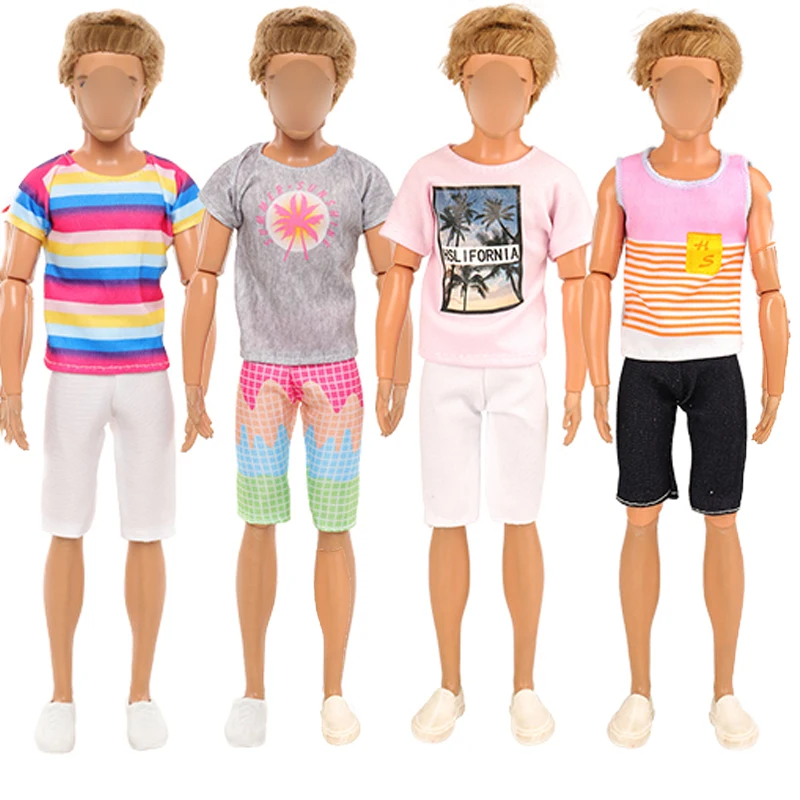 

Мужская мода 1/6 мужская Одежда для куклы костюм для куклы Кен принц Bjd повседневная одежда Топы Брюки игрушки для детей профессиональная одежда