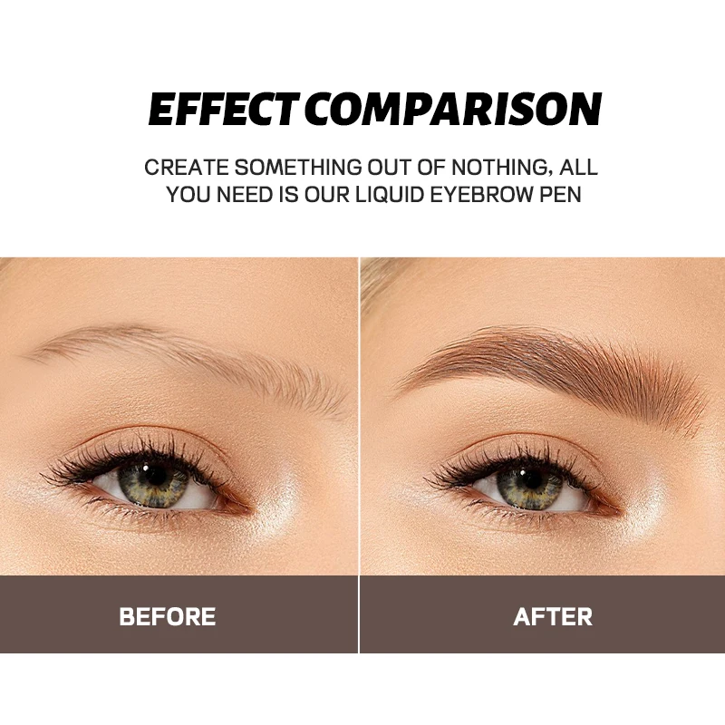 Liquid Four-pronged Eyebrow Pencil, Extremely Fine, Long-lasting, Waterproof, Sweatproof, High Color Intensity, Perfect Gift_voghion.com