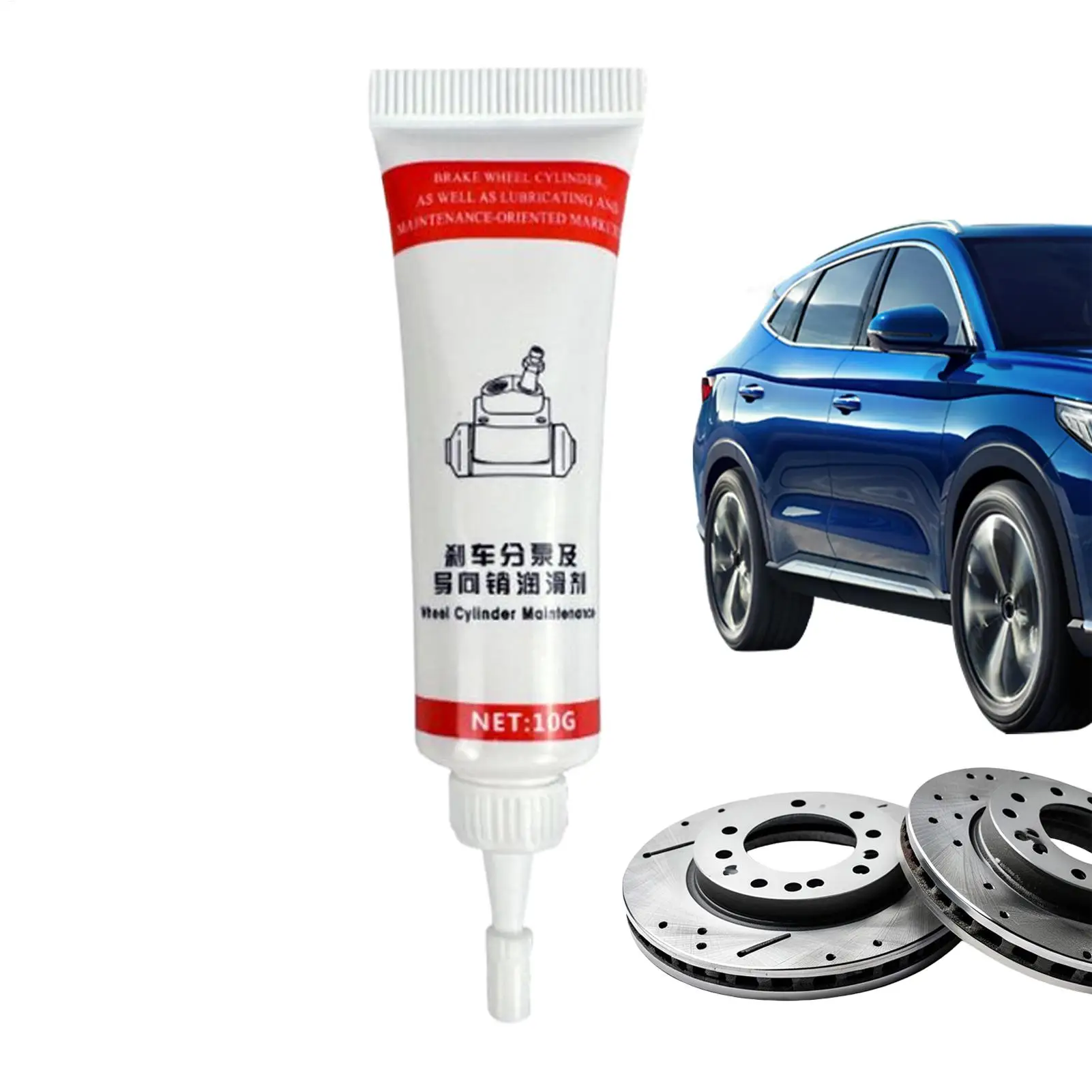 Brake Pin Grease Heat Resistant Lubricant For Brake Pin Parts Long-Lasting Moisture Proof Efficient Lubrication For Car Smooth