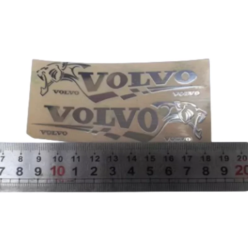 Metal Paste Logo Post Metal Stickers For 1/14 Tamiya RC Truck VOLVO FH12 FH16 56360 RC Car Tamiya LESU Trailer Tractor Parts 6