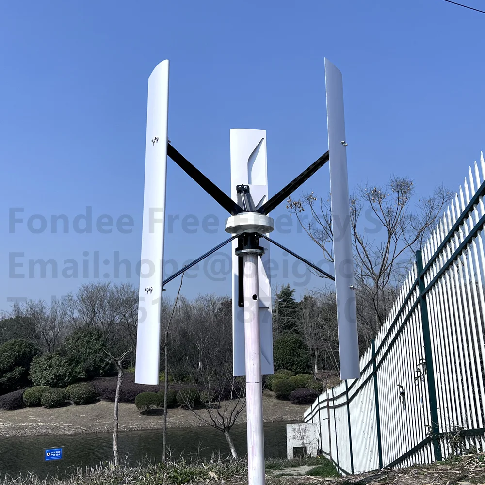 5kw-20kw 12V 24V 48V Vertical Axis Efficient Wind Turbine Generator for Home Use 20KW CE Roof Mount Residential