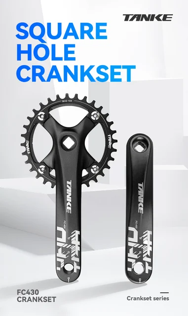 BUCKLOS 104 BCD 30T Mountain Bike Single Speed Crankset,170mm