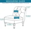 1pc Home Hotel Elastic Thickeneded Jacquard Chair Cover Protective Cover Armless Single Sofa Fat Chair Cover 3