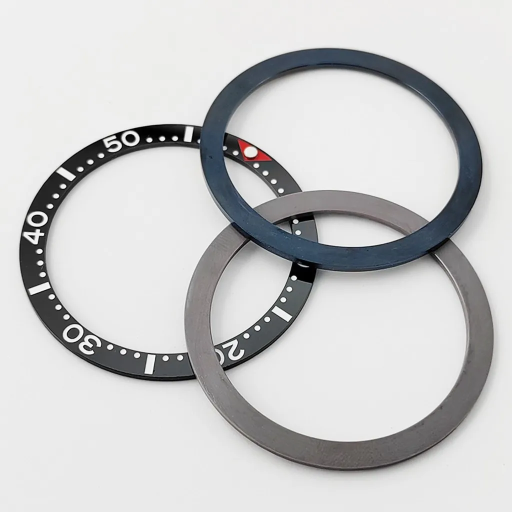 세라믹 시계 베젤 블랙 인서트 직경 38mm x 31.5mm, 시계 액세서리 부품