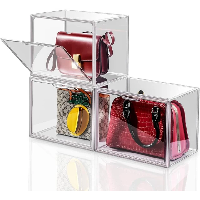 Acrylic Storage Box Organizer for Handbag Dustproof Bag Holder Display  Showcase Box - AliExpress