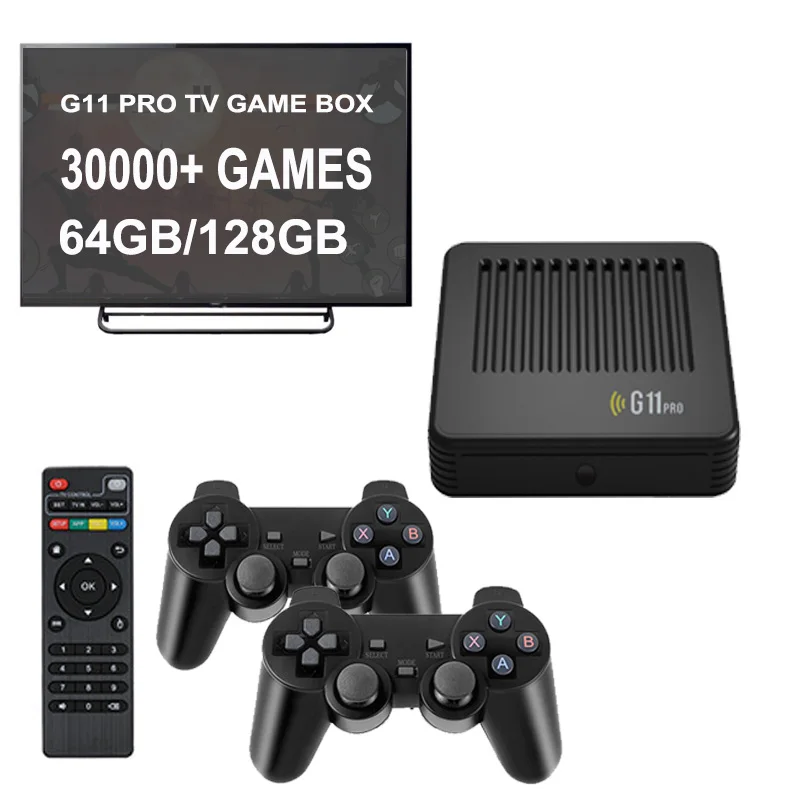 NEW G11 Pro Video Game Box Retro Game Console 256G Built in 60000 Retro  Games Ultra Low Latency Wireless Controller 4K Output - AliExpress