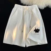 Oversized Shorts Women Gaussian Blur Scares Kittens Print Short Y2k Street Couple Five-point Elastic High Waist Basketball Short - Image 4