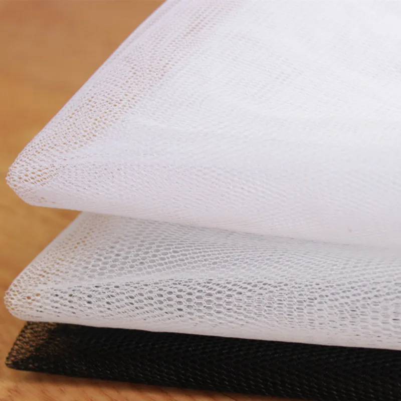 하드 네트 패브릭 클래식 벌집 메쉬 패브릭, 다기능 웨딩 드레스 니트 안감 의류, 미터당 천 