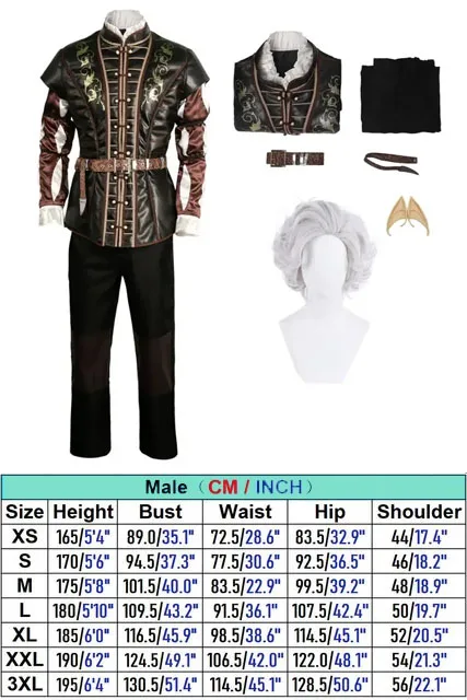 thumbnail image 1 of Disfraz de fantasía de Shadowheart para mujer adulta, traje con estampado de Balder Gate, para Halloween, 1 of 5