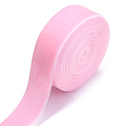 Wine Red Velvet Ribbon for Gift Packaging & Decorations (Pink)