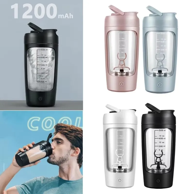 Electric Protein Powder Blender Cup fully automatic Type C rechargeable shaker milkshake sports fitness blender