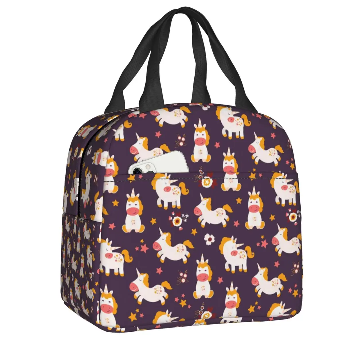 CuteUnicornsRainbowsAndFlowersLunchBoxforWomenWaterproof