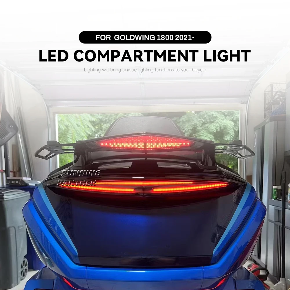 Motorcycle Top Box LED Trunk Luggage Lamp Turn Signal Brake