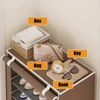 Shoe Cabinet Dustproof Fabric Organizer Multilayer minimalism Shoe Rack Nonwovens Household Economic Type Shoe Rack Cabinet 3