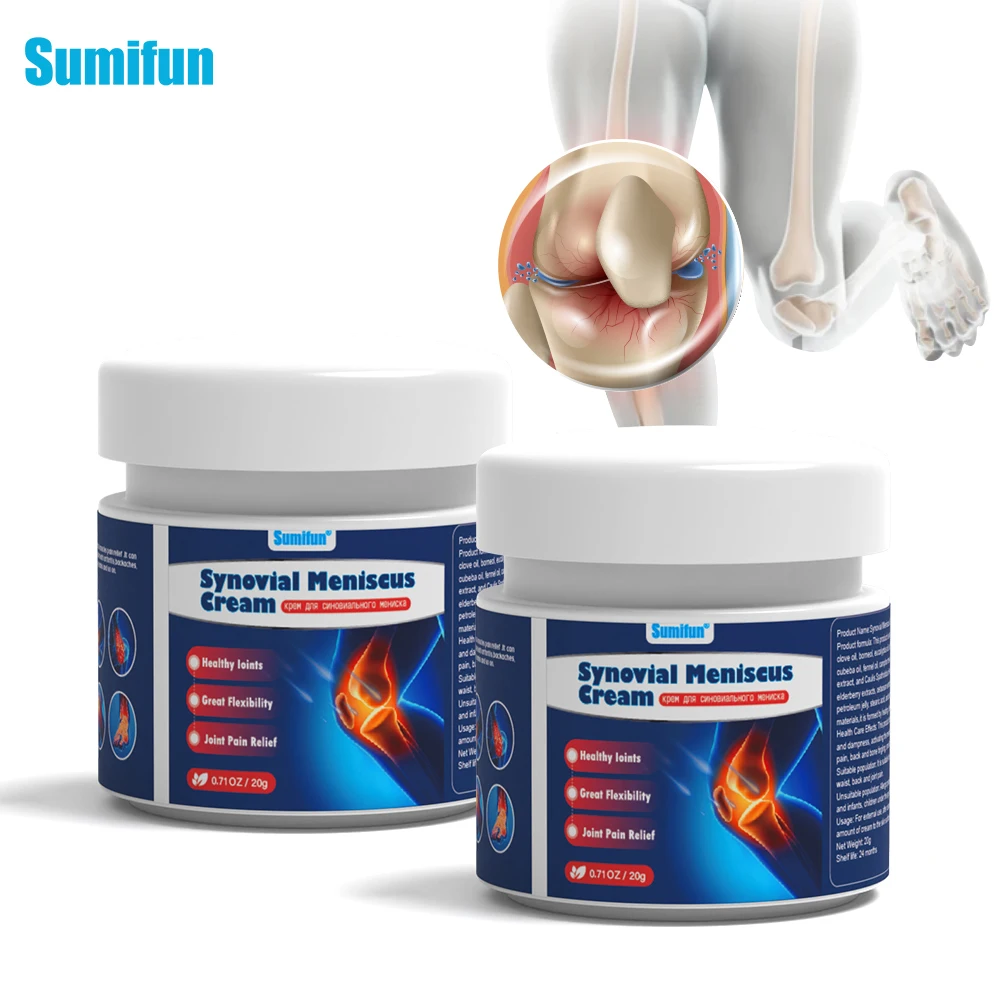 1/2/3Pcs Sumifun Knee Pain Relief Cream Leg Arthritis Orthopedic Ache Plaster Treat Synovitis Synovial Meniscus Care Ointment