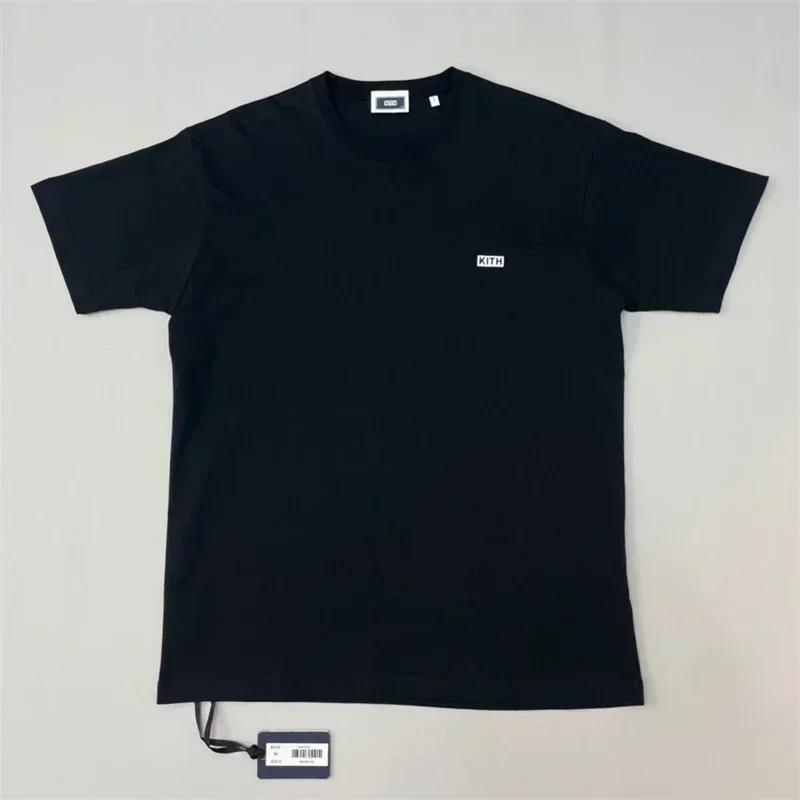 Outdoor leisure Vintage Flocked Box Logo KITH FW T-shirt Men