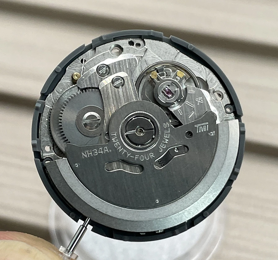 Nh34 Automatic Mechanical Movement Gmt 24 Hours Hands Japan Original Parts  Nh34a Date At  High Accuracy Mechanism - Watch Movement - AliExpress