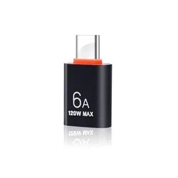Enhanced USB-C to USB Adapter - High-Speed 120W Charger Converter and Data Transfer Solution (B-black-1pcs)
