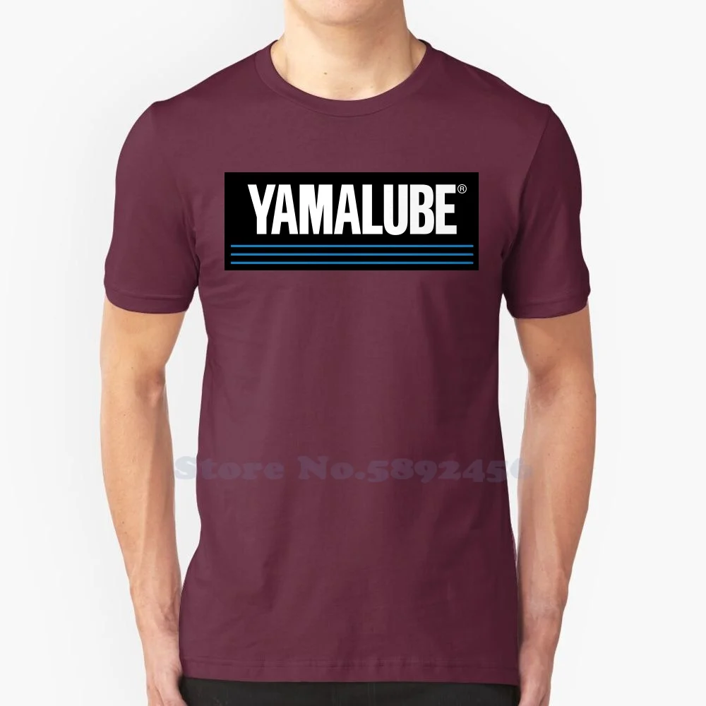 Yamalube Casual Streetwear Stampa Logo T-Shirt Grafica 100% Cotone T-Shirt Di Grandi Dimensioni