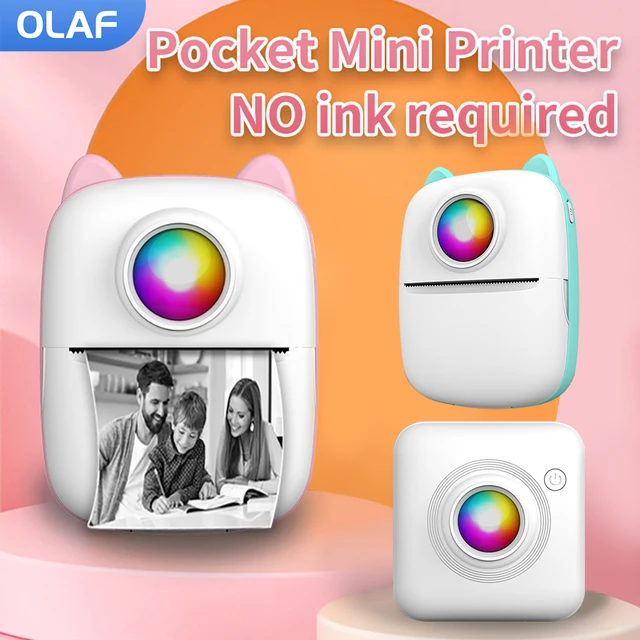 Olaf Mini Printer Portable Label Printer Sticker Wireless Inkless Self-adhesive  Thermal Printer Impresora Portátil IOS Android - AliExpress