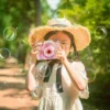 Toy Electric Fun Light and Music Bubble Making Toy Bubble Maker Camera Without for Kids 2