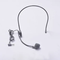 Enhanced Hands - Free Wired Microphone for Professional Speaking and Presentations (Gray)