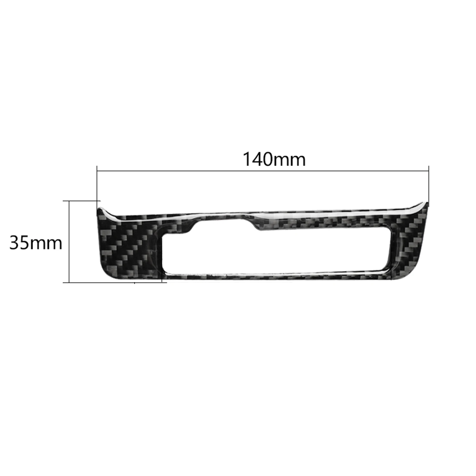 Carbon fiber shift panel decoration self-adhesive protective gear frame suitable for Audi A4 B8 A5 Q5 8R right drive Stickers