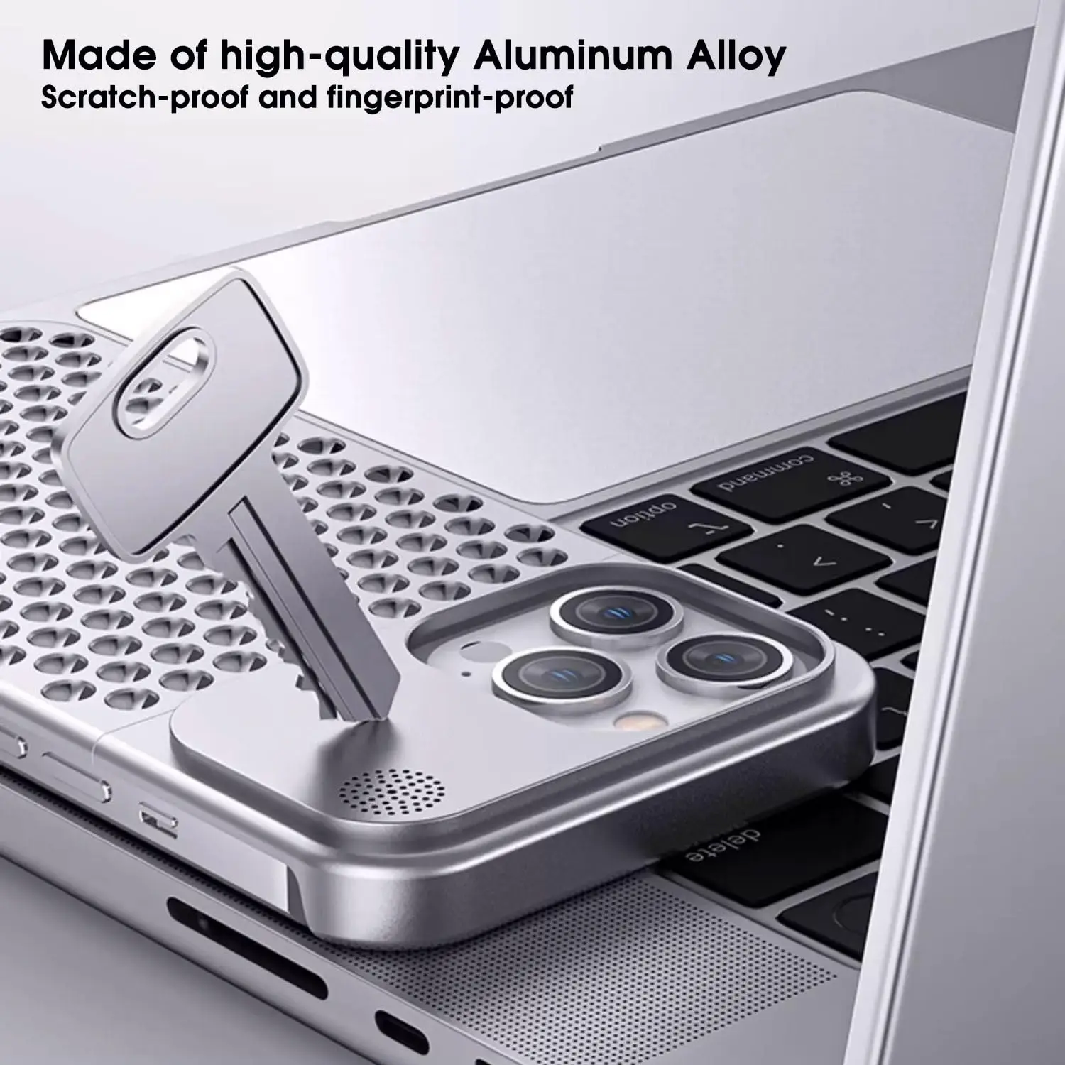 Coque IPhone En Alliage D'aluminium - Compatible IPhone 12 à 16 Pro Max - Protection Anti-choc, Dissipation De Chaleur - Neuf