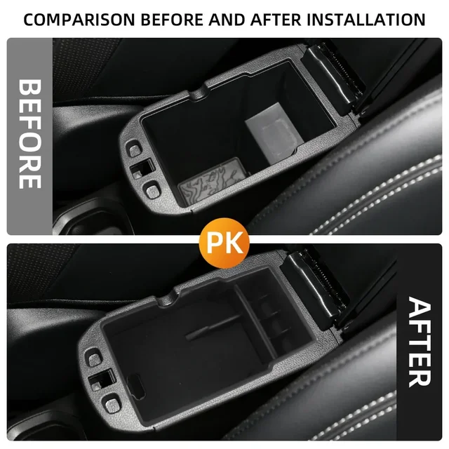 For Jeep Renegade 2015 - 2025 Organizer Armrest Storage Box Tray Central Console Container Stowing Case Holder Accessories 3