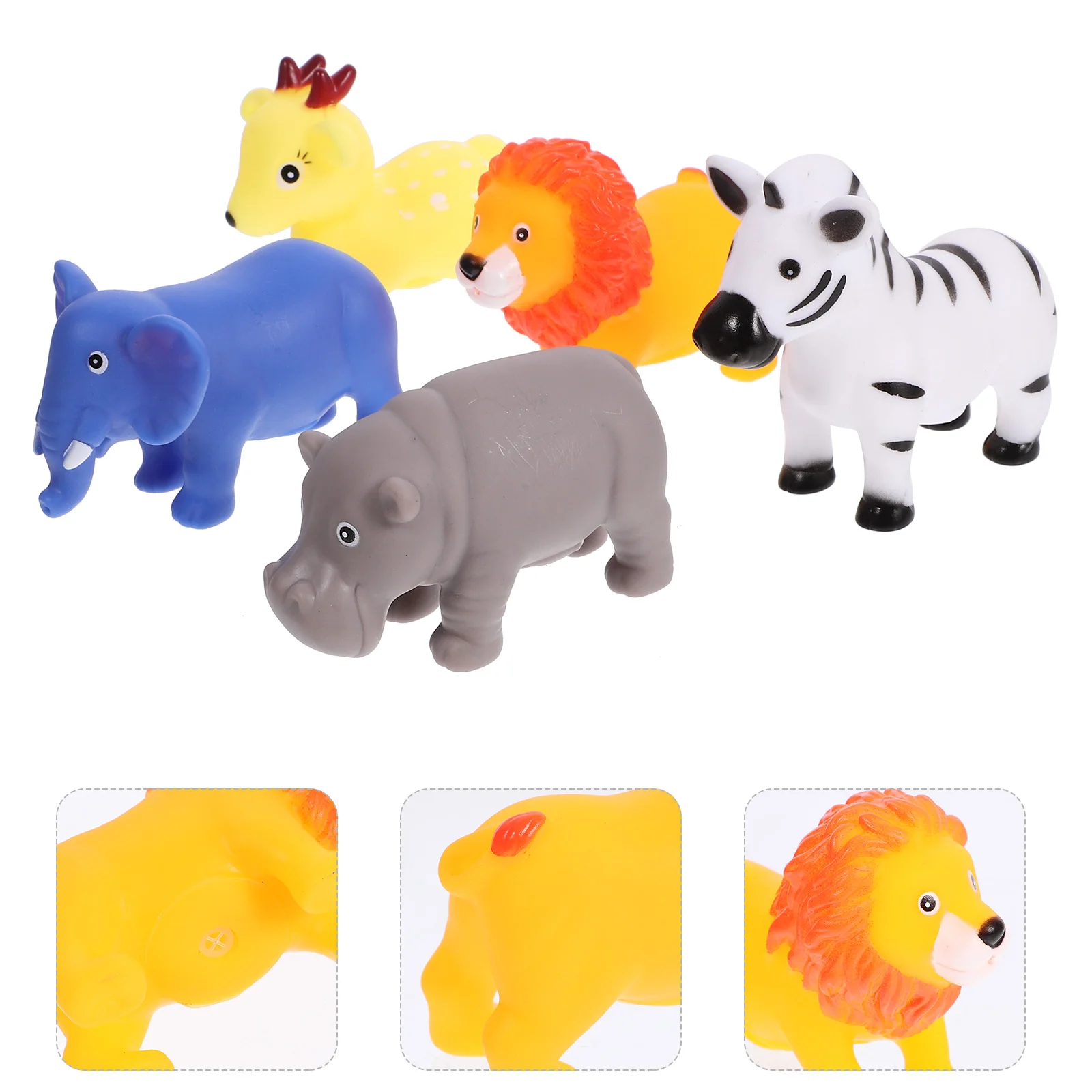 

5 Pcs Animal Bath Toys Baby Children Pinch Kids Bathtub Pool Pvc Animals Shower