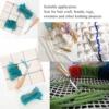 5Pcs Bent Latch Hook Set Crochet Needle Dreadlocks Tool Knitting Crochet Hooks Hair Extensions Tool for Braiding 6