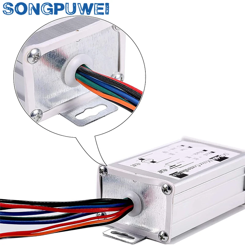 Description Picture 6 of itemPWM DC motor stepless speed controller 12V 24V 60V MAX 20A Pulse WidthModulator motor Speed regulating switch