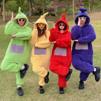 Anime TeleCostubbies Costumes For Adult Kids SoftLala Home Clothes Cosplay Long Sleeves Piece Pajamas Costume Party Wear 1