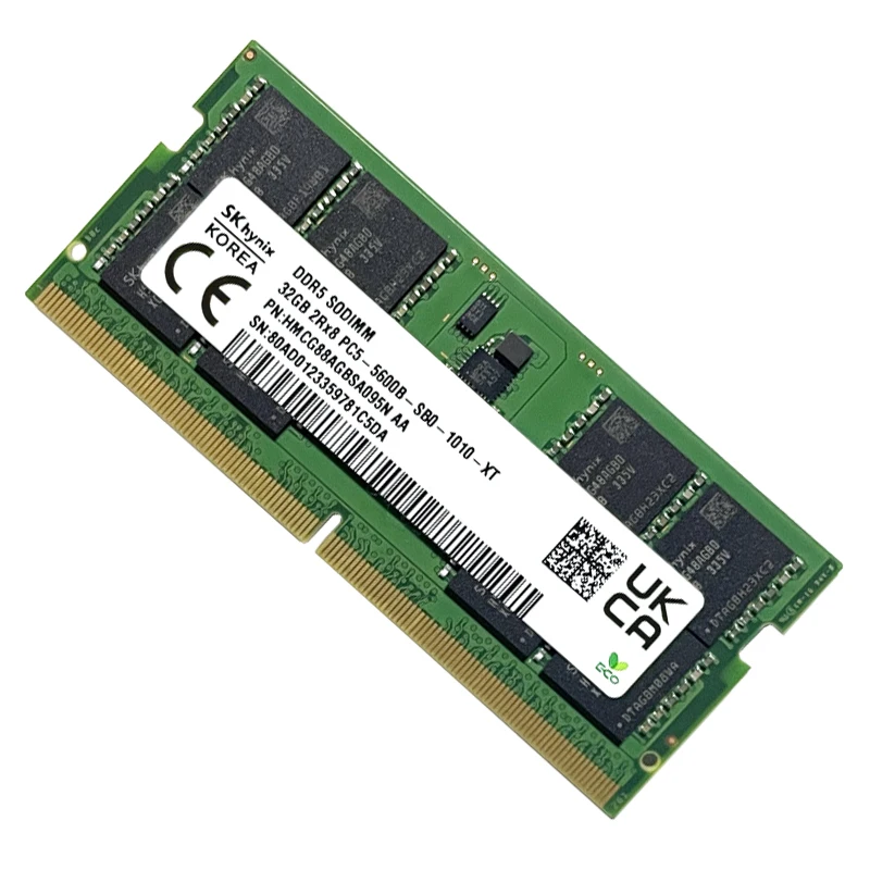 SK Hynix DDR5 Laptop Memory 32GB/64GB 5600MHz 2Rx8 PC5-5600B