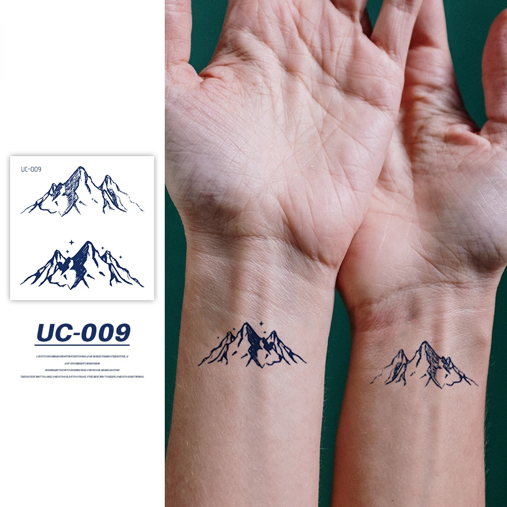 

5Pcs Simple Semi-Permanent Waterproof Temporary Tattoo Stickers Butterfly Personality Imitation Sweat Fake Tattoos For Men Women