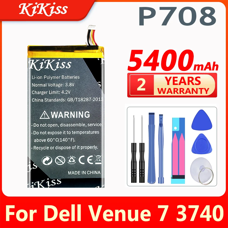 

5400mAh P708 battery for DELL Venue 7 3740 Venue 8 3840 0YMXOW Tablet battery