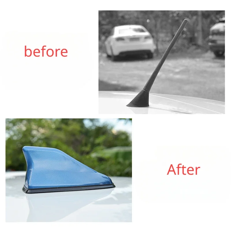 Car Antennas Shark Fin Antenna Auto Radio Signal Aerials Roof Antennas for universal car model Car Styling,car antennas