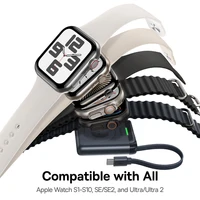 Baseus 5W Magnetic Wireless Charger For Apple Watch USB-C Built-in Cable For Apple Watch S1-S10 SE SE2 Ultra2 - Image 6