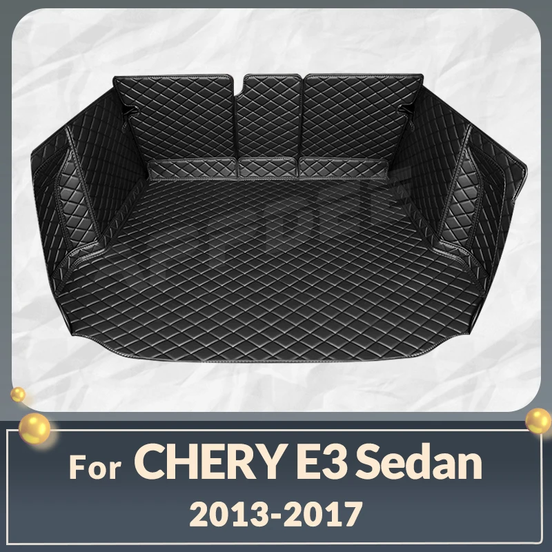 

Auto Full Coverage Trunk Mat For Chery E3 Sedan 2013-2017 16 15 14 Car Boot Cover Pad Cargo Liner Interior Protector Accessories