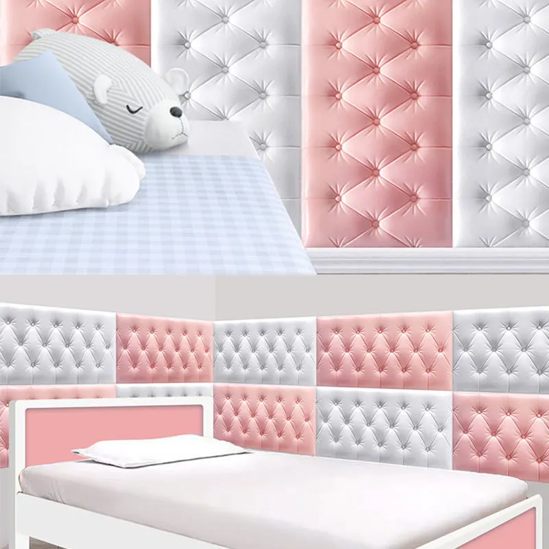 

2020 Thickened self-adhesive headboard anti-collision tatami soft package wall 3d three-dimensional wall sticker