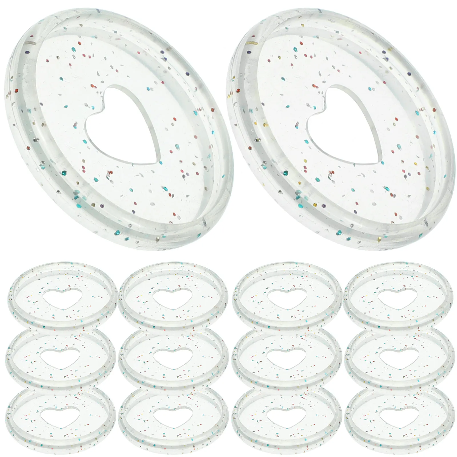 50개 플라스틱 바인딩 디스크, 루즈리프 노트북 바인더 플래너용 디스크바운드 확장 버클, 사무용품