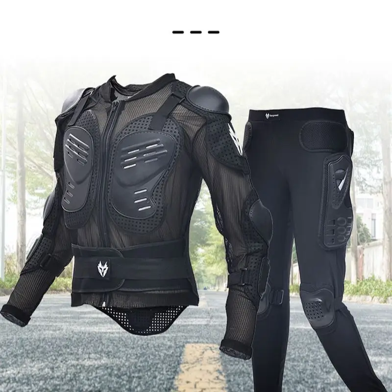 4XL Motorcycle Jackets Men's Full Body Armor Protection Jackets Motocross Enduro Racing Moto Protective Equipment Clothes
