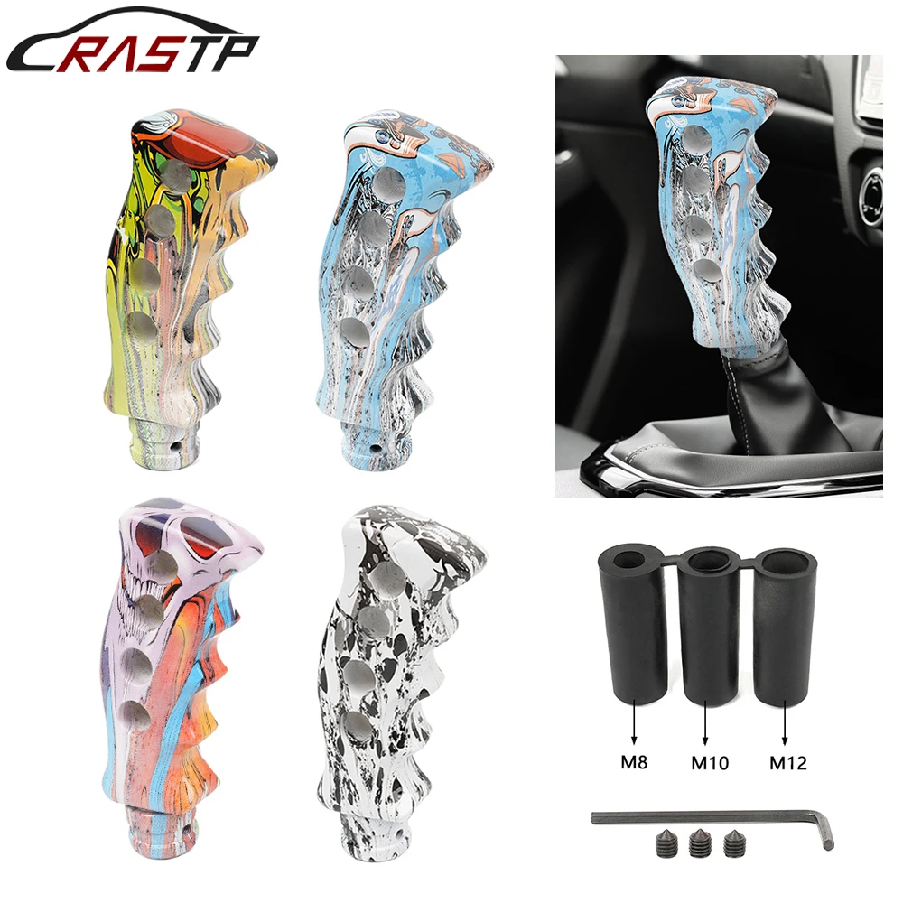 

Universal Manual Car Street Style Resin Graffiti Gear Shift Knob Mixed Pattern Gear Stick Head Shifter Lever Handle SFN152
