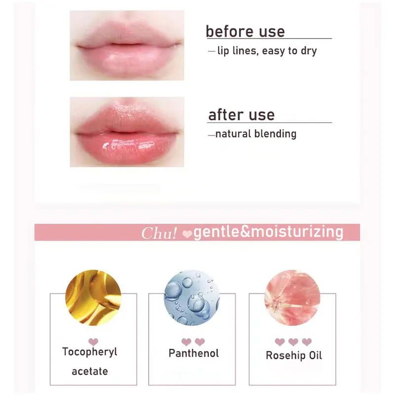 Florette – rouge à lèvres Transparent, glaçure à fleurs, gelée d'amour, miroir, tasse antiadhésive étanche, maquillage coréen Transparent, vente en gros_voghion.com