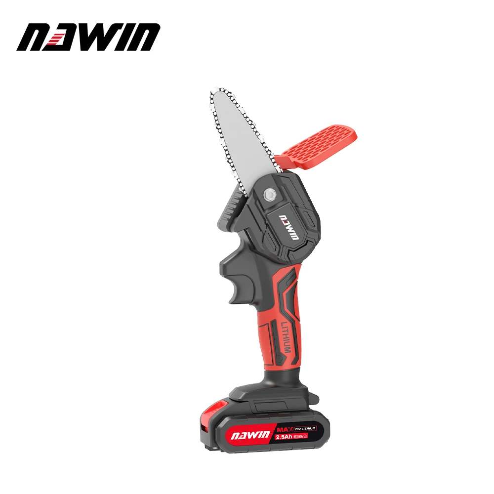 Портативная цепная пила, беспроводная маленькая электрическая деревообрабатывающая мини-пила для сада Портативная цепная пила, беспроводная маленькая электрическая деревообрабатывающая мини-пила для сада