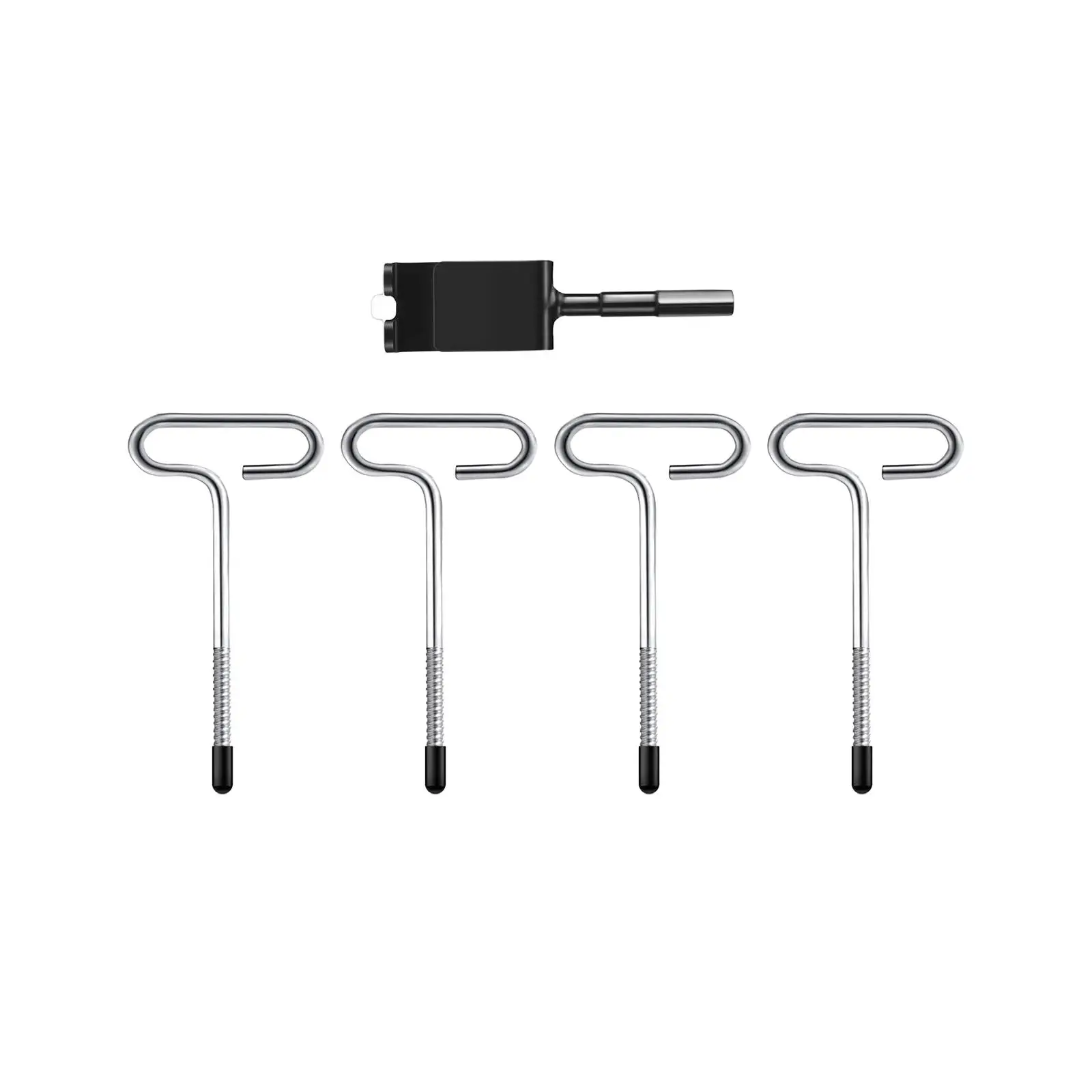 

Ice Fishing Anchor Tool, Ice Shanty Anchor, Ice Anchor Drill Adapter with Stake